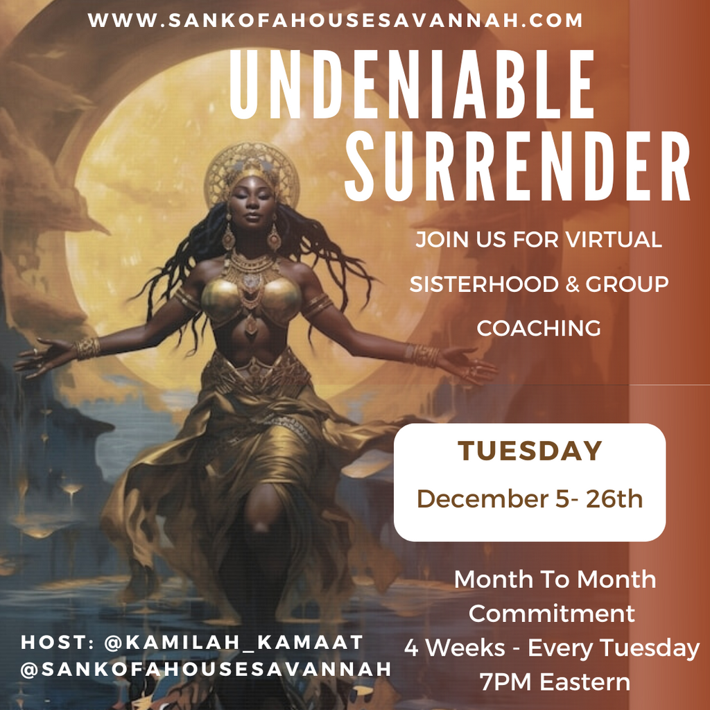 Virtual Group Coaching (Month to Month) - Dec 5th - Undeniable Surrender