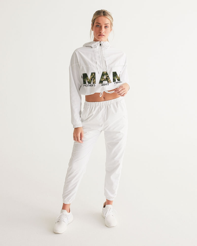 MOTHER'S ARMY Women's Cropped Windbreaker