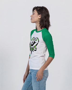 GREEN ARMY Unisex Three-Quarter Sleeve Baseball Tee | Bella + Canvas