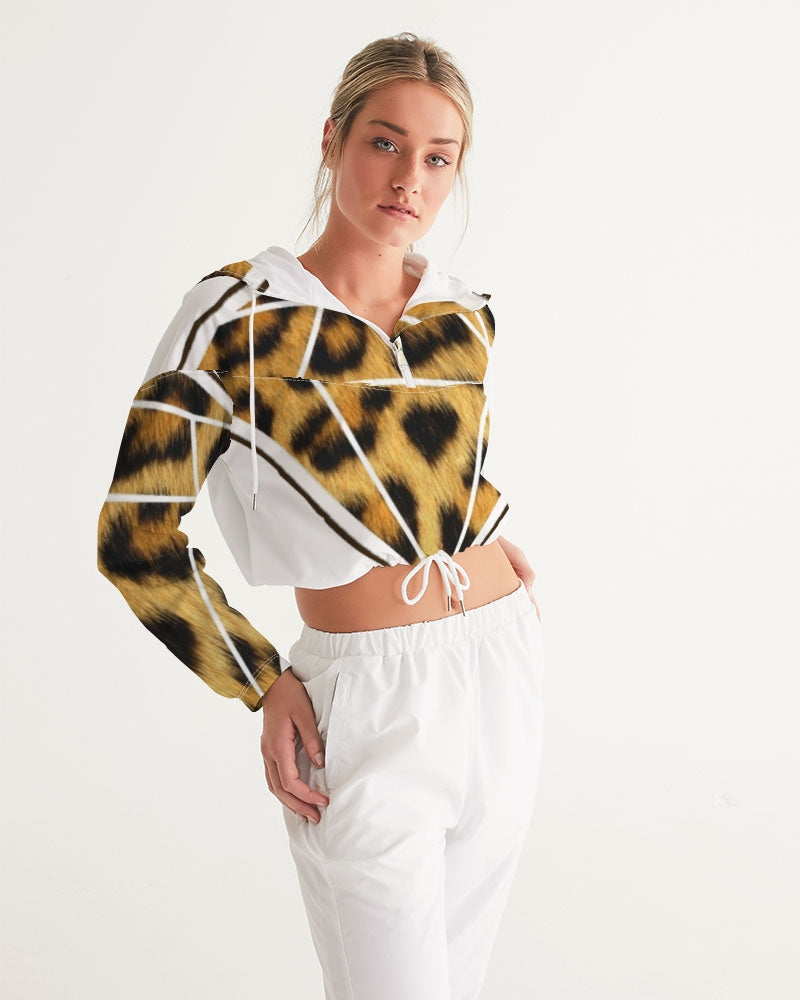 PRIESTESS MAKES DIAMONDS Women's Cropped Windbreaker