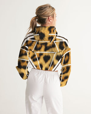 PRIESTESS MAKES DIAMONDS Women's Cropped Windbreaker