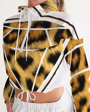 PRIESTESS MAKES DIAMONDS Women's Cropped Windbreaker
