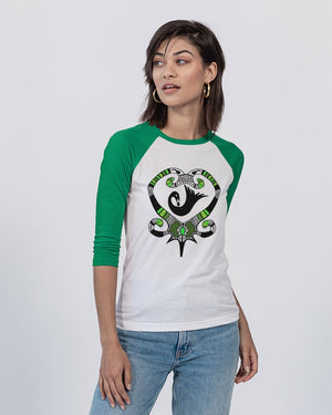 GREEN ARMY Unisex Three-Quarter Sleeve Baseball Tee | Bella + Canvas