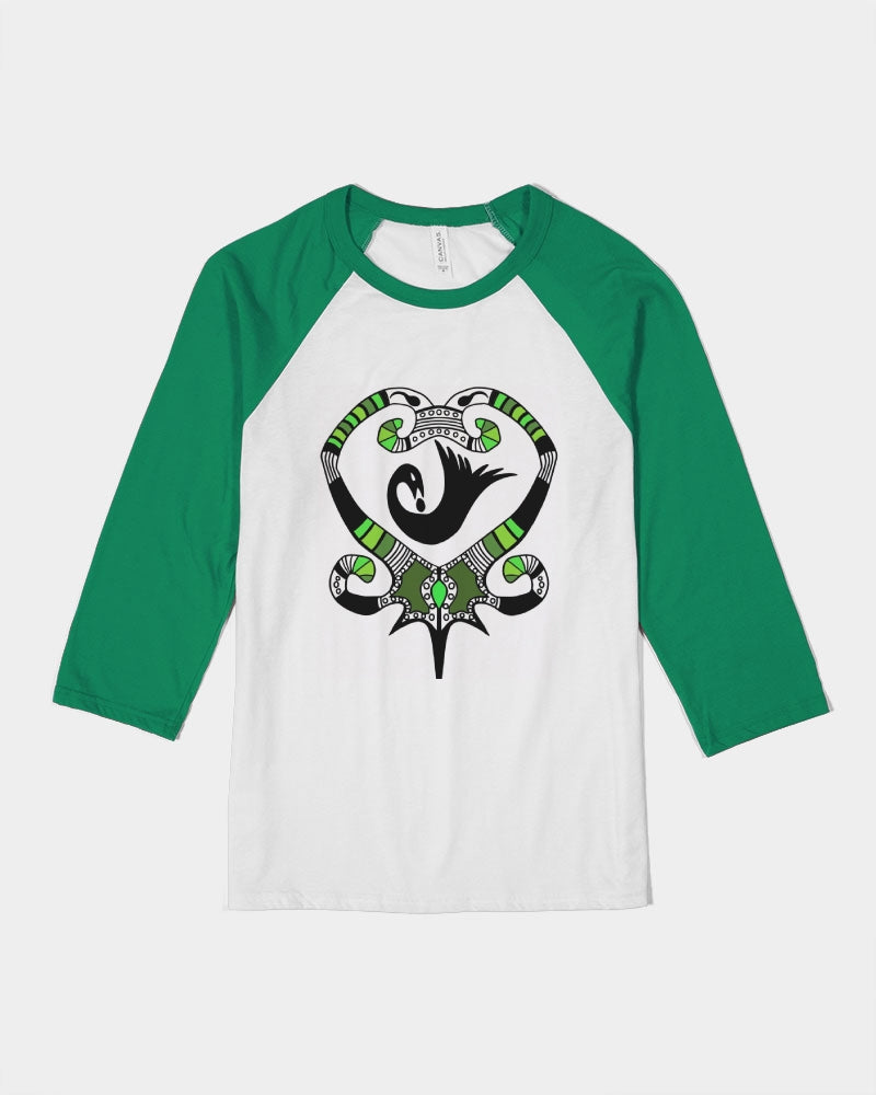 GREEN ARMY Unisex Three-Quarter Sleeve Baseball Tee | Bella + Canvas