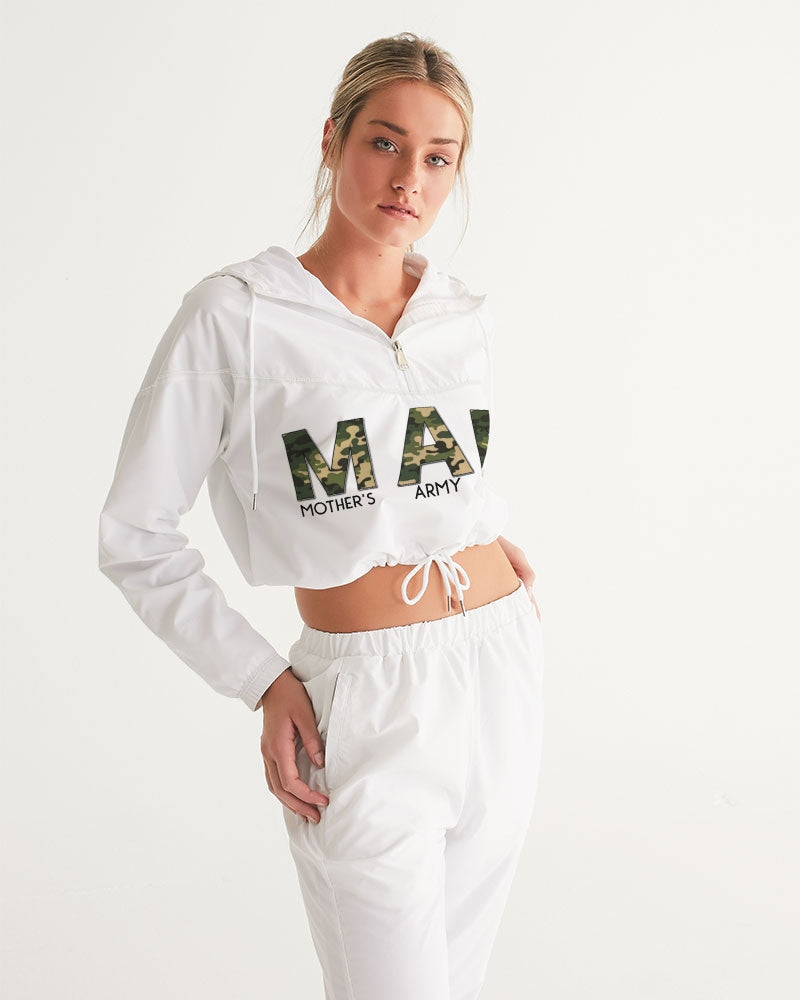 MOTHER'S ARMY Women's Cropped Windbreaker