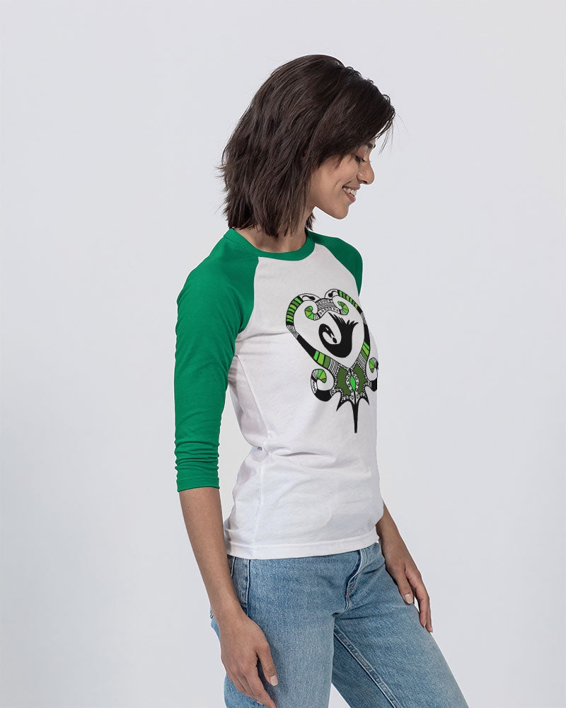 GREEN ARMY Unisex Three-Quarter Sleeve Baseball Tee | Bella + Canvas